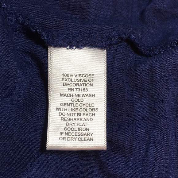 Cable & Gauge Blue Peasant Top Size M. - Picture 4 of 6